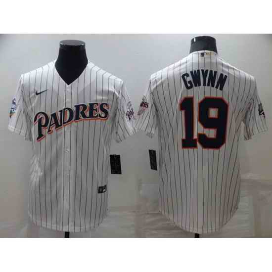 Men San Diego Padres #19 Tony Gwynn White Cool Base Stitched jersey->san diego padres->MLB Jersey