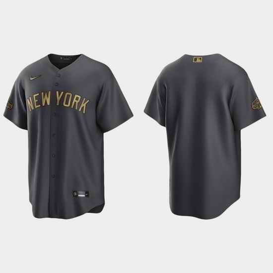 Men New York Yankees 2022 Mlb All Star Game Charcoal  Jersey->2022 all star->MLB Jersey