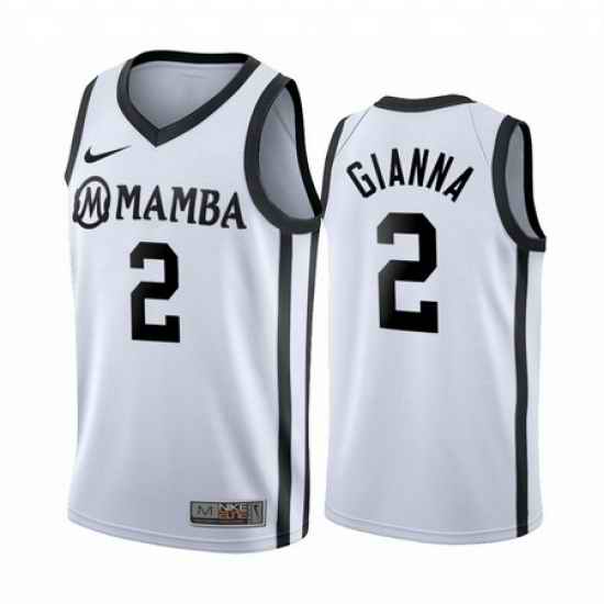 Women Memorial #2 Gianna Bryant Forever Mamba Jersey White->indiana pacers->NBA Jersey