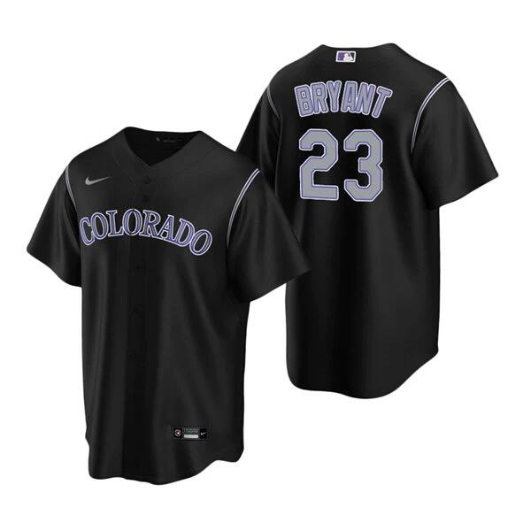 Men's Colorado Rockies #23 Kris Bryant Black Stitched Baseball Jersey->chicago cubs->MLB Jersey