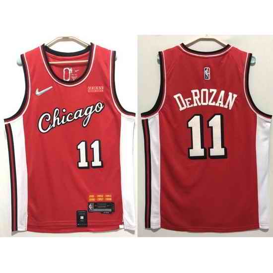 Men Nike Chicago Bulls DeMar DeRozan #11 75th Anniversary NBA Stitched Jersey->denver nuggets->NBA Jersey