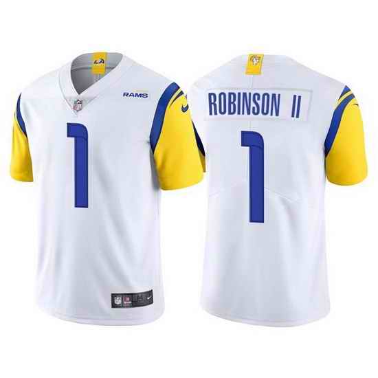 Men Los Angeles Rams Allen Robinson II White Vapor Untouchable Limited Stitched Football jersey->los angeles rams->NFL Jersey