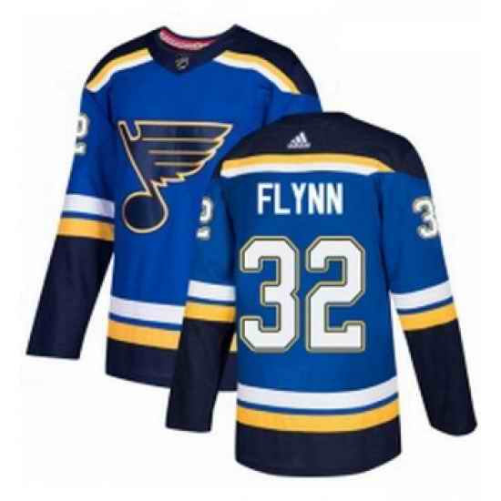 Youth Adidas St Louis Blues #32 Brian Flynn Authentic Royal Blue Home NHL Jersey->youth nhl jersey->Youth Jersey