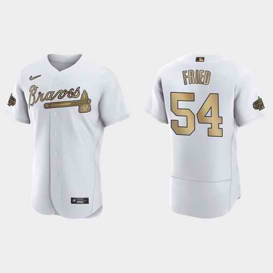 Men Max Fried Atlanta Braves 2022 Mlb All Star Game Authentic White Jersey->2022 all star->MLB Jersey