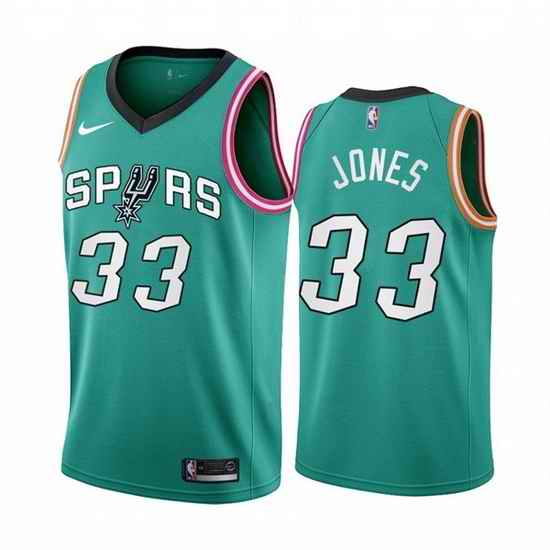 Men San Antonio Spurs 33 Tre Jones 2022 #23 Teal City Edition Stitched Jersey->washington wizards->NBA Jersey