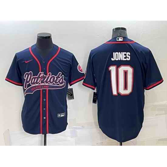Men New England Patriots #10 Mac Jones Navy Cool Base Stitched Baseball Jersey->los angeles rams->NFL Jersey