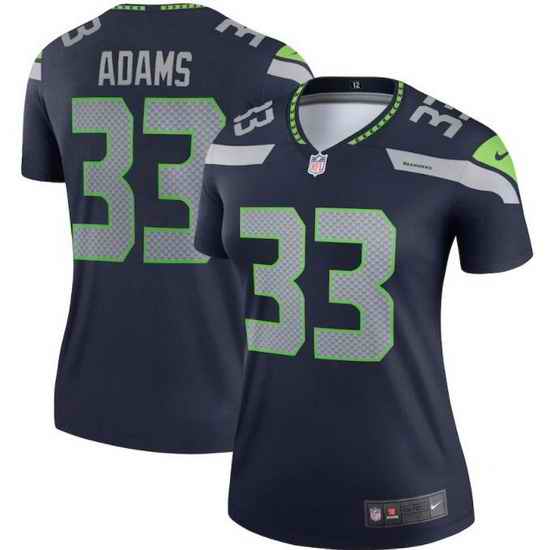 Women Seattle Seahawks Jamal Adams #33 Green Vapor Limited Football Jersey->women nfl jersey->Women Jersey
