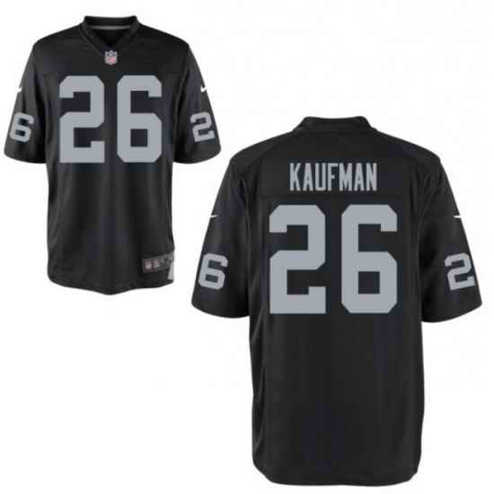 Men Nike Raiders NAPOLEON KAUFMAN #26 Black Vapor Limited Jersey->women nfl jersey->Women Jersey