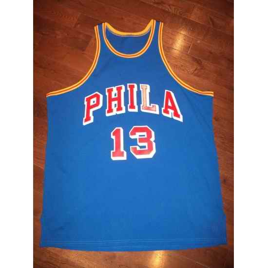 Men Philadelphia 76ers #13 Wilt Chamberlain Royal Swingman Stitched Jersey->toronto raptors->NBA Jersey