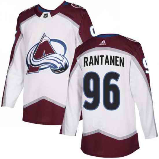 Youth Avalanche #96 Mikko Rantanen White Road Authentic Stitched NHL Jersey->pittsburgh steelers->NFL Jersey