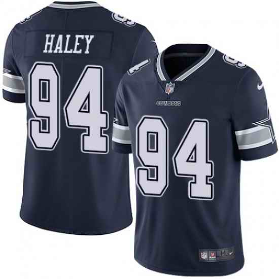 Men Nike Dallas Cowboys #94 Charles Harley Blue Vapor Limited Stitched NFL Jersey->women nfl jersey->Women Jersey