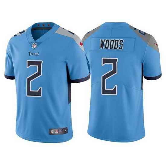Men Tennessee Titans #2 Robert Woods Blue Vapor Untouchable Stitched jersey->tennessee titans->NFL Jersey