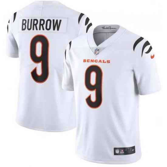 Youth Nike Cincinnati Bengals #9 Joe Burrow White Vapor Limited Jersey->anaheim ducks->NHL Jersey