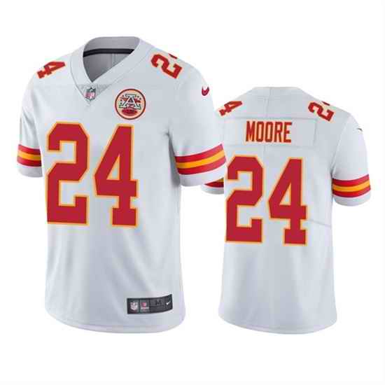 Men Kansas City Chiefs #24 Skyy Moore White Vapor Untouchable Limited Stitched Football Jersey->kansas city chiefs->NFL Jersey