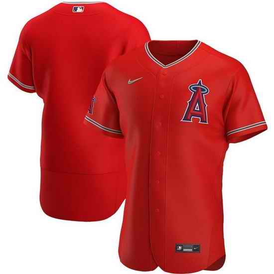 Men Los Angeles Angels Blank Red Team Logo Flex Base Stitched Jersey->los angeles dodgers->MLB Jersey