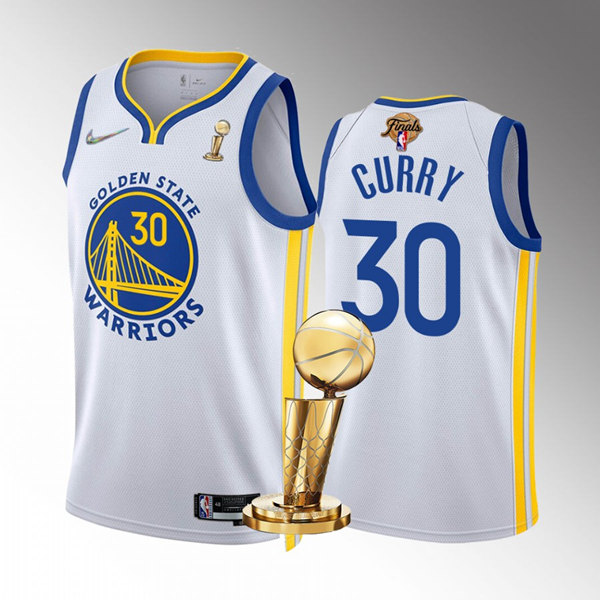 Men's Golden State Warriors #30 Stephen Curry White 2022 NBA Finals Champions Stitched Jersey->indiana pacers->NBA Jersey