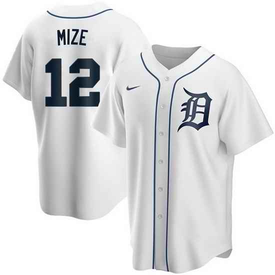 Men Detroit Tigers #12 Casey Mize White Cool Base Stitched jersey->detroit tigers->MLB Jersey