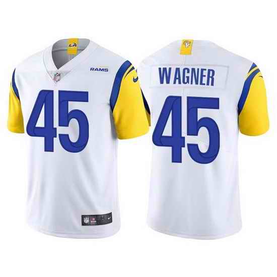 Men Los Angeles Rams #45 Bobby Wagner White Vapor Untouchable Limited Stitched Football jersey->los angeles rams->NFL Jersey