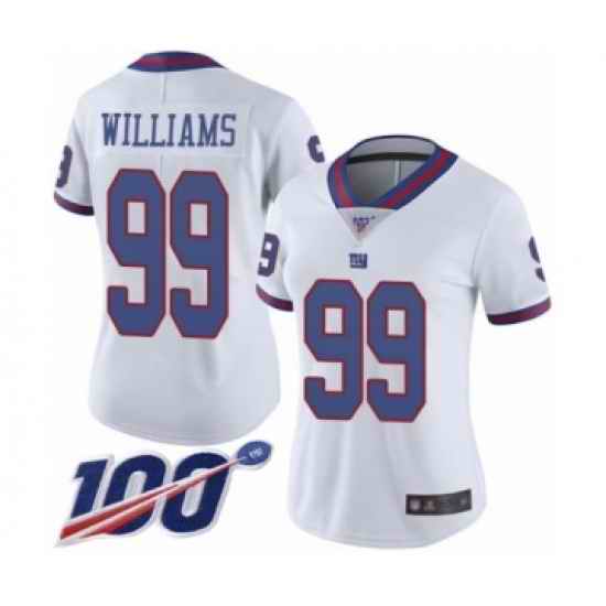 Women Nike New York Giants #99 Leonard Williams Rush NFL Sitched Jersey->women nfl jersey->Women Jersey