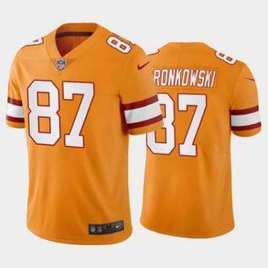 Men's Tampa Bay Buccaneers #87 Rob Gronkowski Orange Vapor Untouchable Limited Stitched Jersey->tennessee titans->NFL Jersey