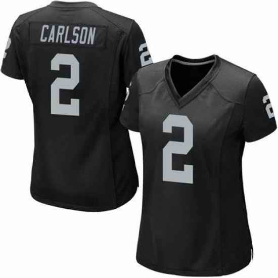 Women Las Vegas Raiders #2 Daniel Carlson Team Black Color Vapor Limited Jersey->las vegas raiders->NFL Jersey