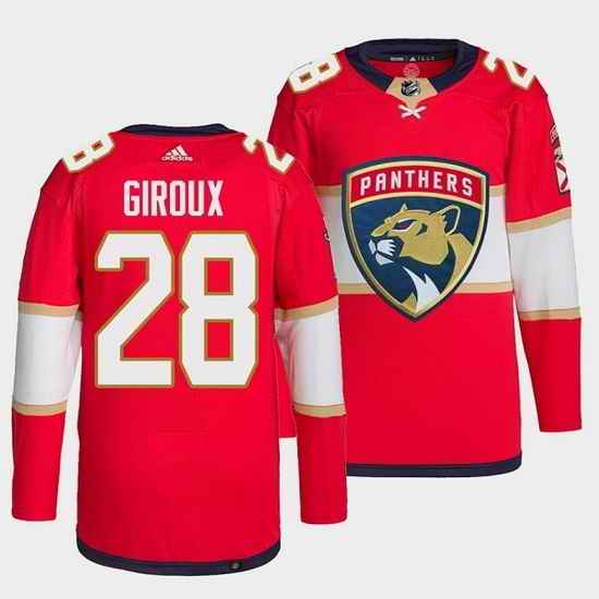 Men Florida Panthers #28 Claude Giroux Red Stitched Jerse->minnesota wild->NHL Jersey