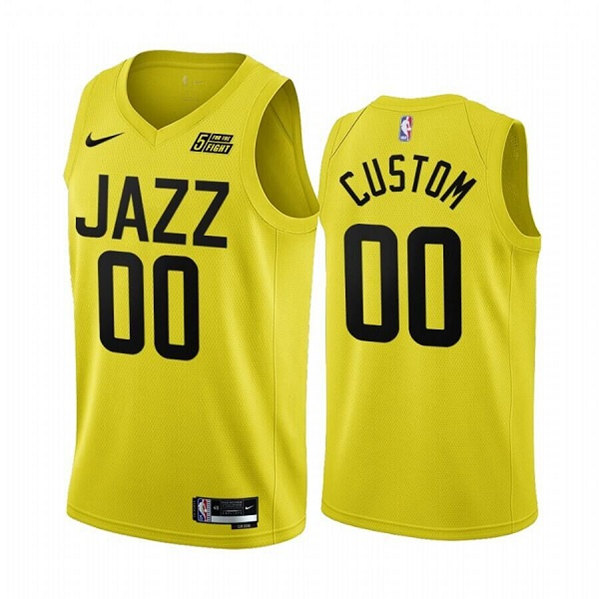 Men's Utah Jazz Active Player Custom Yellow 2022/23 Association Edition Stitched Basketball Jersey->portland trail blazers->NBA Jersey