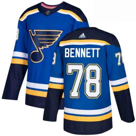 Youth Adidas St Louis Blues #78 Beau Bennett Premier Royal Blue Home NHL Jersey->youth nhl jersey->Youth Jersey
