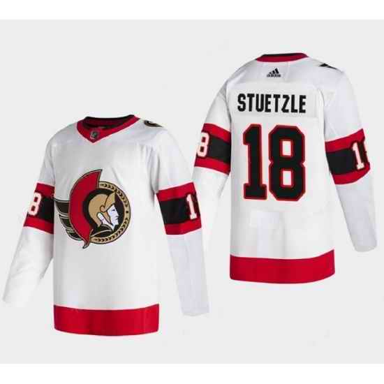 Men Ottawa Senators #18 Tim Stutzle White Stitched jersey->ottawa senators->NHL Jersey