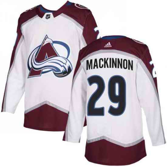 Youth Adidas Avalanche #29 Nathan MacKinnon White Road Authentic Stitched NHL Jersey->pittsburgh steelers->NFL Jersey