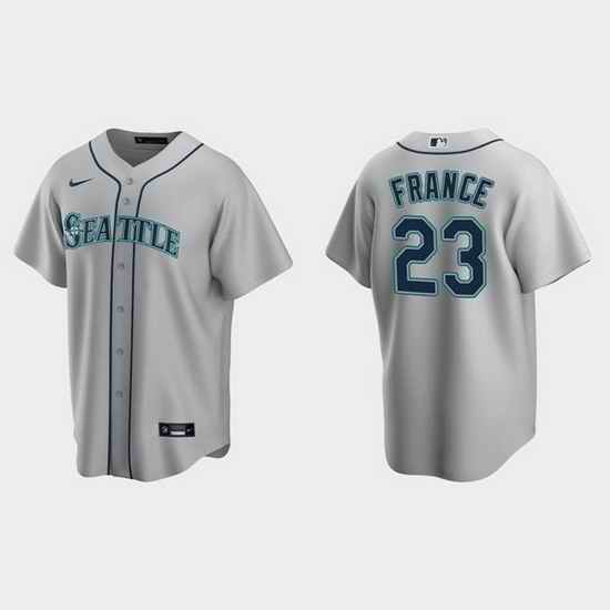 Men Seattle Mariners #23 Ty France Gray Cool Base Stitched Jersey->san francisco giants->MLB Jersey