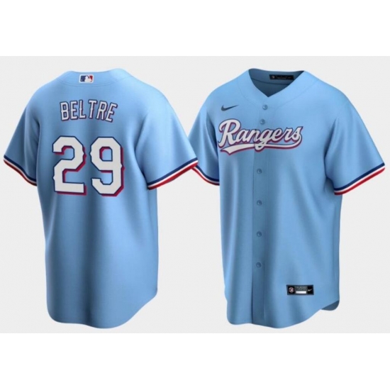 Men Nike Texas Rangers #29 Adrian Beltre Light Blue Cool Base Stitched MLB Jersey->new york mets->MLB Jersey