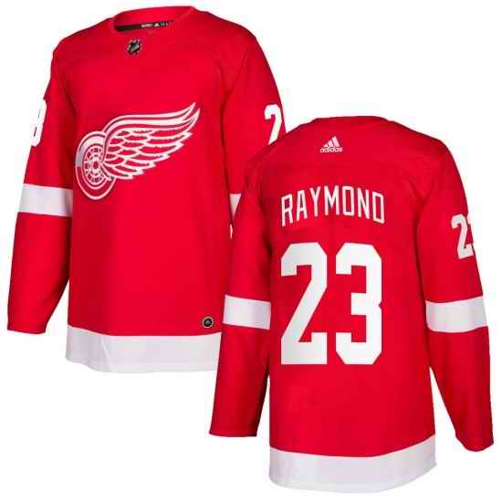Men Detroit Red Wings #23 Lucas Raymond Red Stitched jersey->edmonton oilers->NHL Jersey