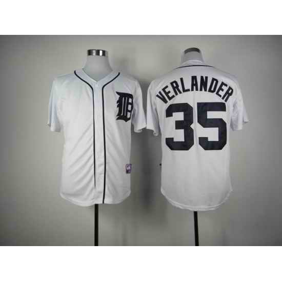Men Detroit Tigers #35 Justin Verlander White 1984 Turn Back Jersey->colorado rockies->MLB Jersey