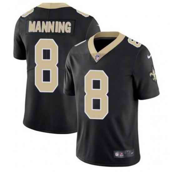 Men New Orleans Saints #8 Archie Manning 2021 Black Vapor Untouchable Limited Stitched Jersey->new york giants->NFL Jersey
