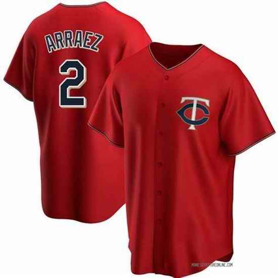 Men Minnesota Twins #2 Luis Arraez Men Nike Red Home 2020 Flex Base Player MLB Jersey->miami marlins->MLB Jersey
