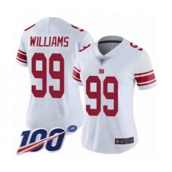 Women Nike New York Giants #99 Leonard Williams White Vapor Untouchable Limited Jersey->women nfl jersey->Women Jersey