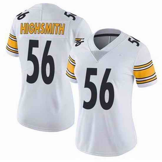 Women Pittsburgh Steelers #56 Alex Highsmith White Vapor Untouchable Limited Stitched Jersey->women nfl jersey->Women Jersey