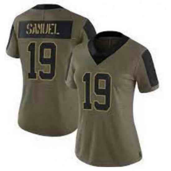 Women San Francisco 49ers #19 Deebo Samuel Nike 2021 Salute To Service Jersey->alabama crimson tide->NCAA Jersey