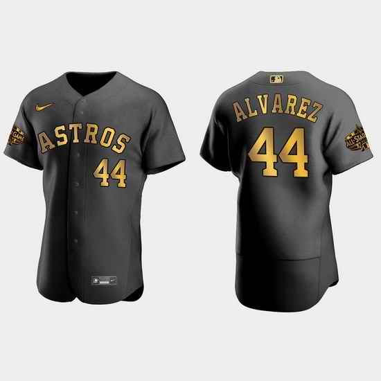 Men Houston Astros Yordan Alvarez 2022 Mlb All Star Game Authentic Black Men Jersey->2022 all star->MLB Jersey