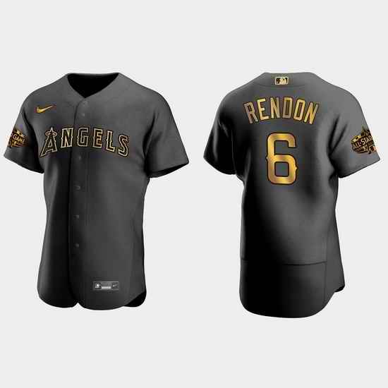 Men Los Angeles Angels Anthony Rendon 2022 Mlb All Star Game Authentic Black Men Jersey->2022 all star->MLB Jersey