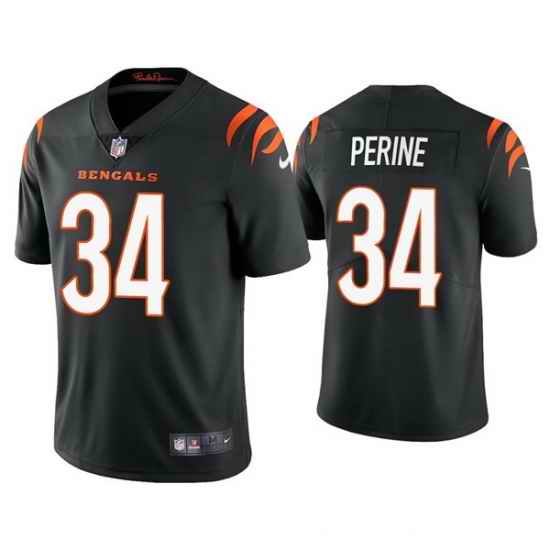 Men Cincinnati Bengals #34 Samaje Perine 2021 Black Vapor Untouchable Limited Stitched Jersey->cincinnati bengals->NFL Jersey