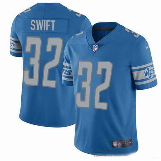 Youth Nike Lions #32 D'Andre Swift Rush Stitched NFL Vapor Untouchable Limited Jersey->youth nfl jersey->Youth Jersey