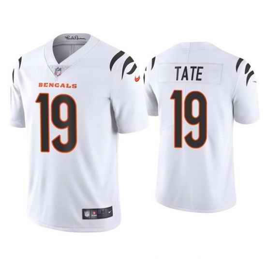 Men Cincinnati Bengals #19 Auden Tate 2021 White Vapor Untouchable Limited Stitched Jersey->cincinnati bengals->NFL Jersey