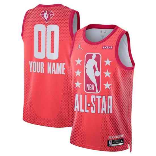 Men 2022 All Star Active Player Custom Maroon Stitched Basketball Jerse->brooklyn nets->NBA Jersey