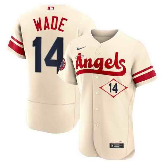 Men Los Angeles Angels #14 Tyler Wade 2022 Cream City Connect Flex Base Stitched Jersey->los angeles angels->MLB Jersey