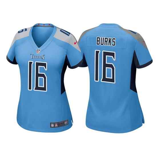 Women Tennessee Titans #16 Treylon Burks Blue Vapor Untouchable Limited Stitched Football Jersey 28Run Small 2->women nfl jersey->Women Jersey