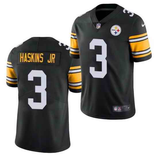 Men Pittsburgh Steelers #3 Dwayne Haskins Jr  Black Vapor Untouchable Limited Stitched jersey->pittsburgh steelers->NFL Jersey