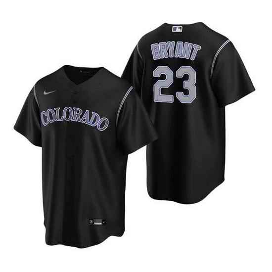 Men Colorado Rockies #23 Kris Bryant Black Stitched Baseball Jersey->chicago white sox->MLB Jersey