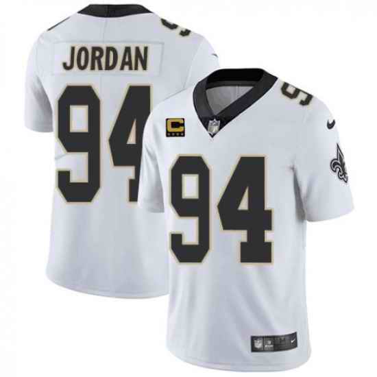 Men New Orleans Saints 2022 #94 Cameron Jordan White With 4-star C Patch Vapor Untouchable Limited Stitched NFL Jersey->new york giants->NFL Jersey